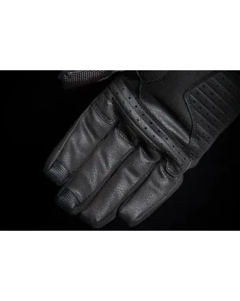 Кожени мото ръкавици ICON STORMHAWK - BLACK