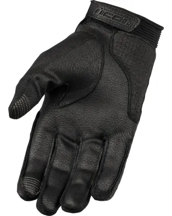 Кожени мото ръкавици ICON SUPERDUTY3 - BLACK