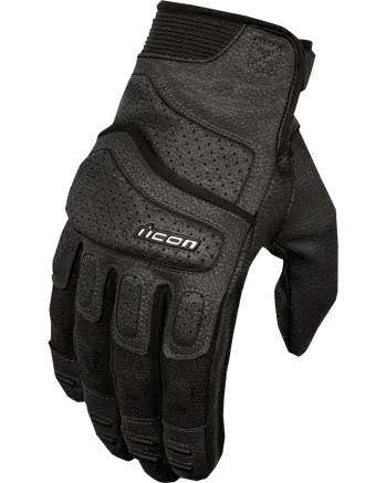Кожени мото ръкавици ICON SUPERDUTY3 - BLACK