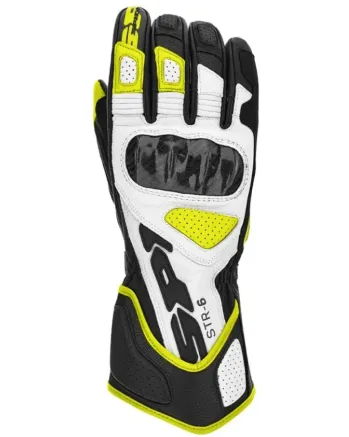 Кожени мото ръкавици SPIDI STR-6 Black/Fluo