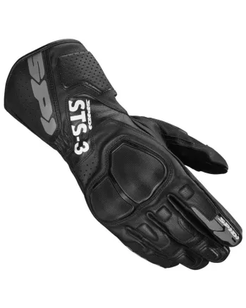 Кожени мото ръкавици SPIDI STS-3 BLACK