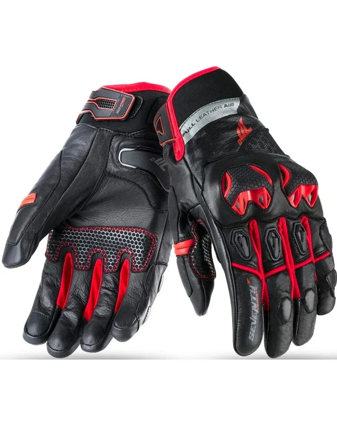 Кожени ръкавици 70 DEGREES WINTER NAKED BLACK/RED