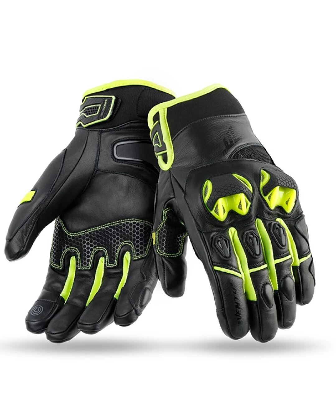 Кожени ръкавици 70 DEGREES WINTER URBAN BLACK/YELLOW