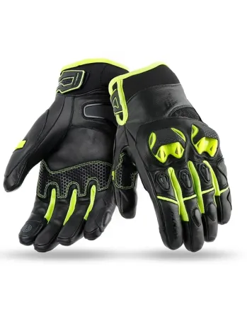 Кожени ръкавици 70 DEGREES WINTER URBAN BLACK/YELLOW
