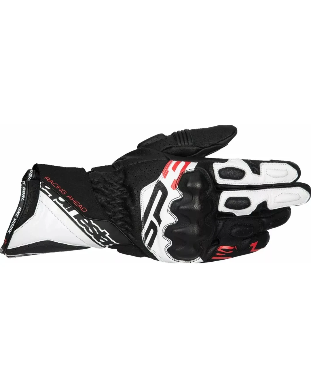 КОЖЕНИ РЪКАВИЦИ ALPINESTARS SP-3 BLK/WHT/RD FLUO