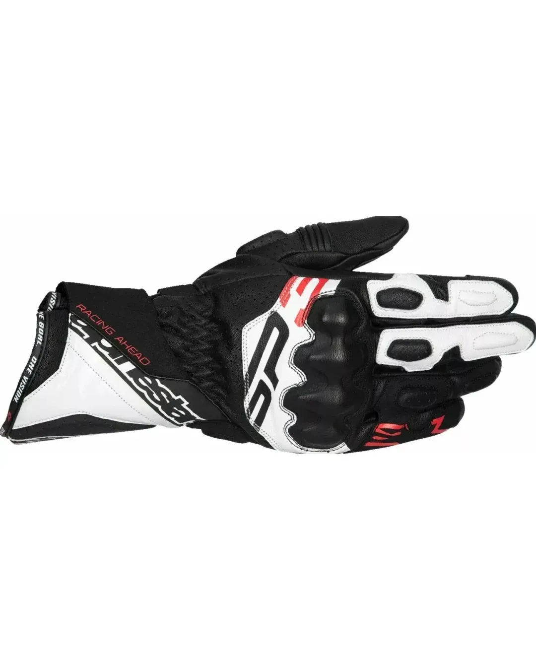 КОЖЕНИ РЪКАВИЦИ ALPINESTARS SP-3 BLK/WHT/RD FLUO