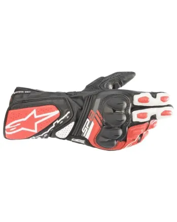КОЖЕНИ РЪКАВИЦИ ALPINESTARS SP-8 V3 BLACK/WHITE/RED