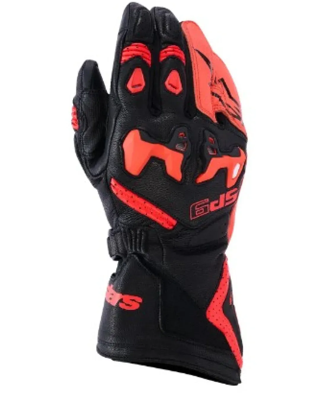 Кожени ръкавици ALPINESTARS SP-9 BLACK/RED FLUO