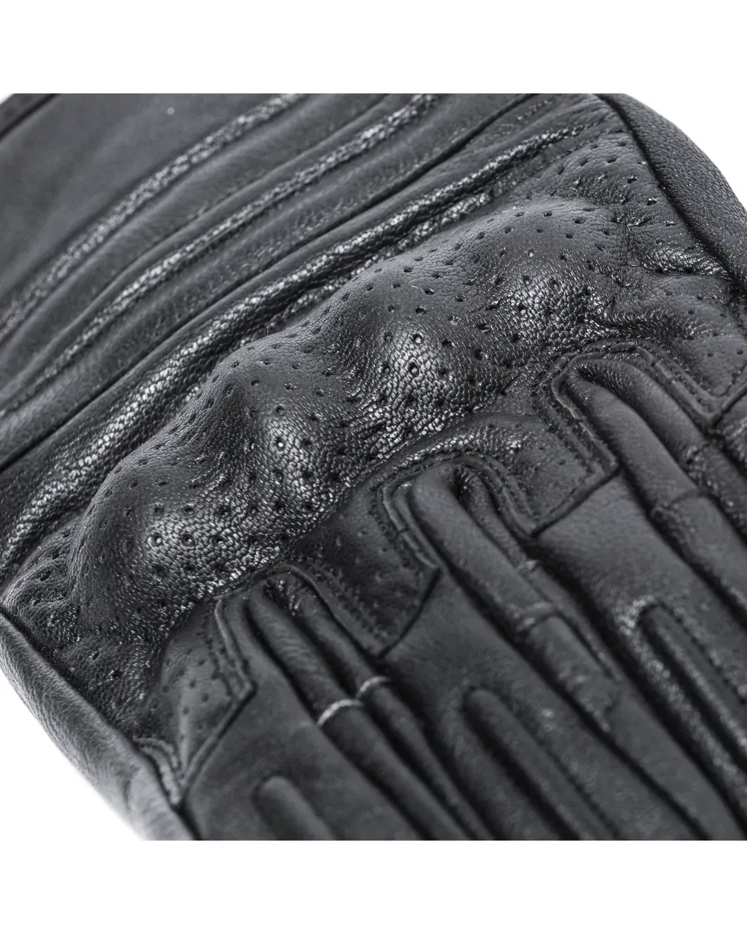 Кожени ръкавици BLACK BIKE CAFE PERFORATED