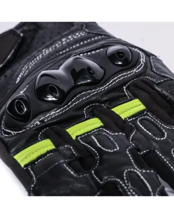 Кожени ръкавици BLACK BIKE SPORTSTER NEON