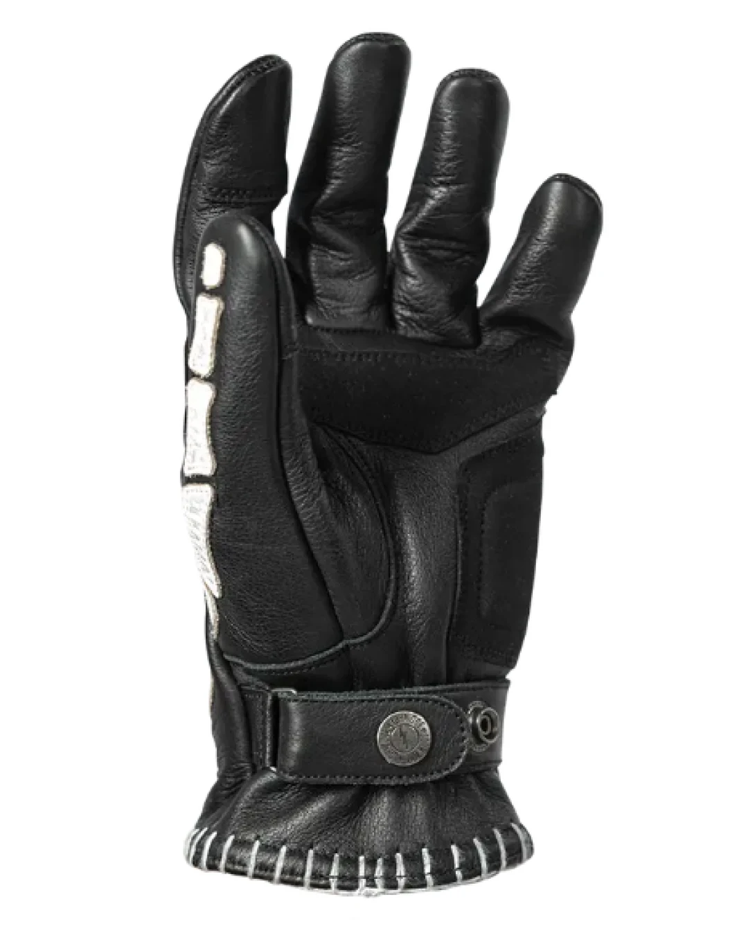 Кожени ръкавици JOHN DOE SKELETOR LEATHER BLACK/WHITE