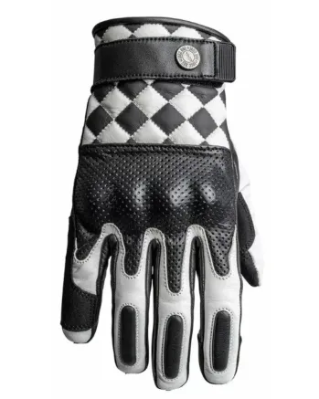 Кожени ръкавици JOHN DOE TRACKER RACE WHITE/BLACK