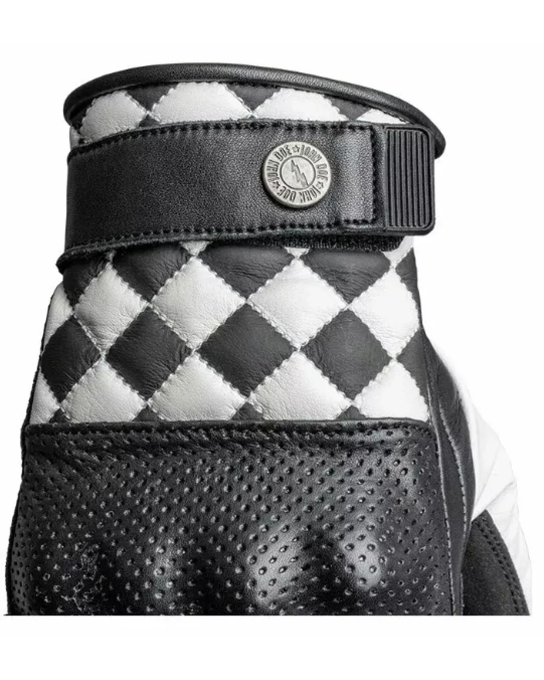 Кожени ръкавици JOHN DOE TRACKER RACE WHITE/BLACK