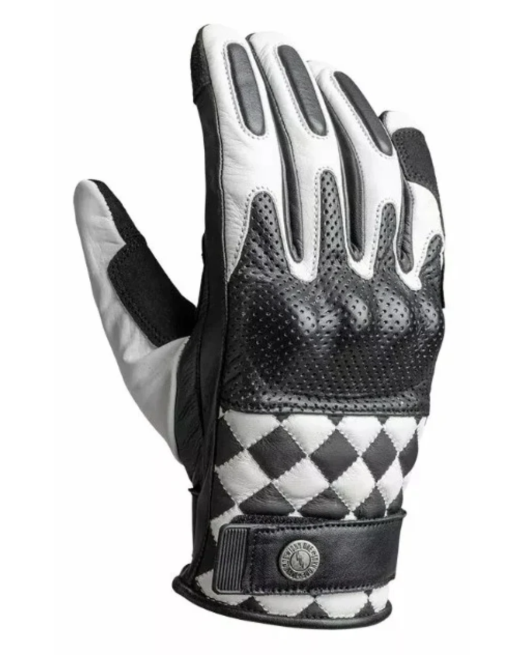 Кожени ръкавици JOHN DOE TRACKER RACE WHITE/BLACK