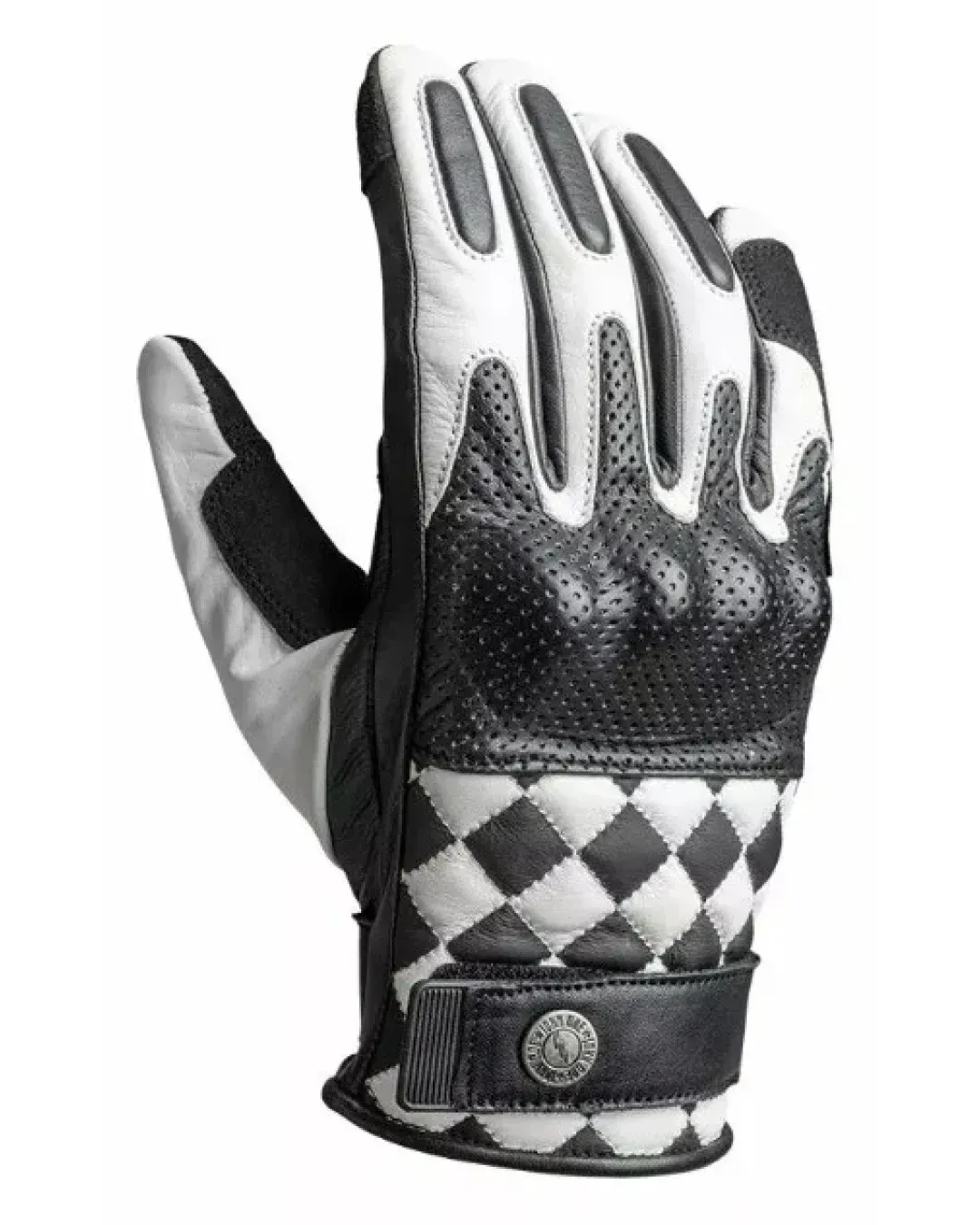 Кожени ръкавици JOHN DOE TRACKER RACE WHITE/BLACK