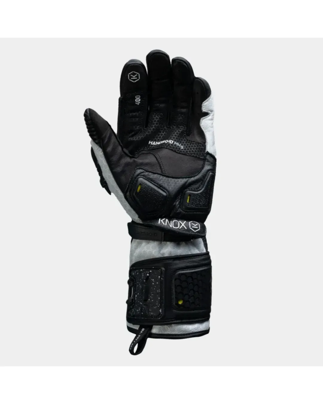 Кожени ръкавици KNOX Handroid Mk5 BLACK/WHITE LIMITED