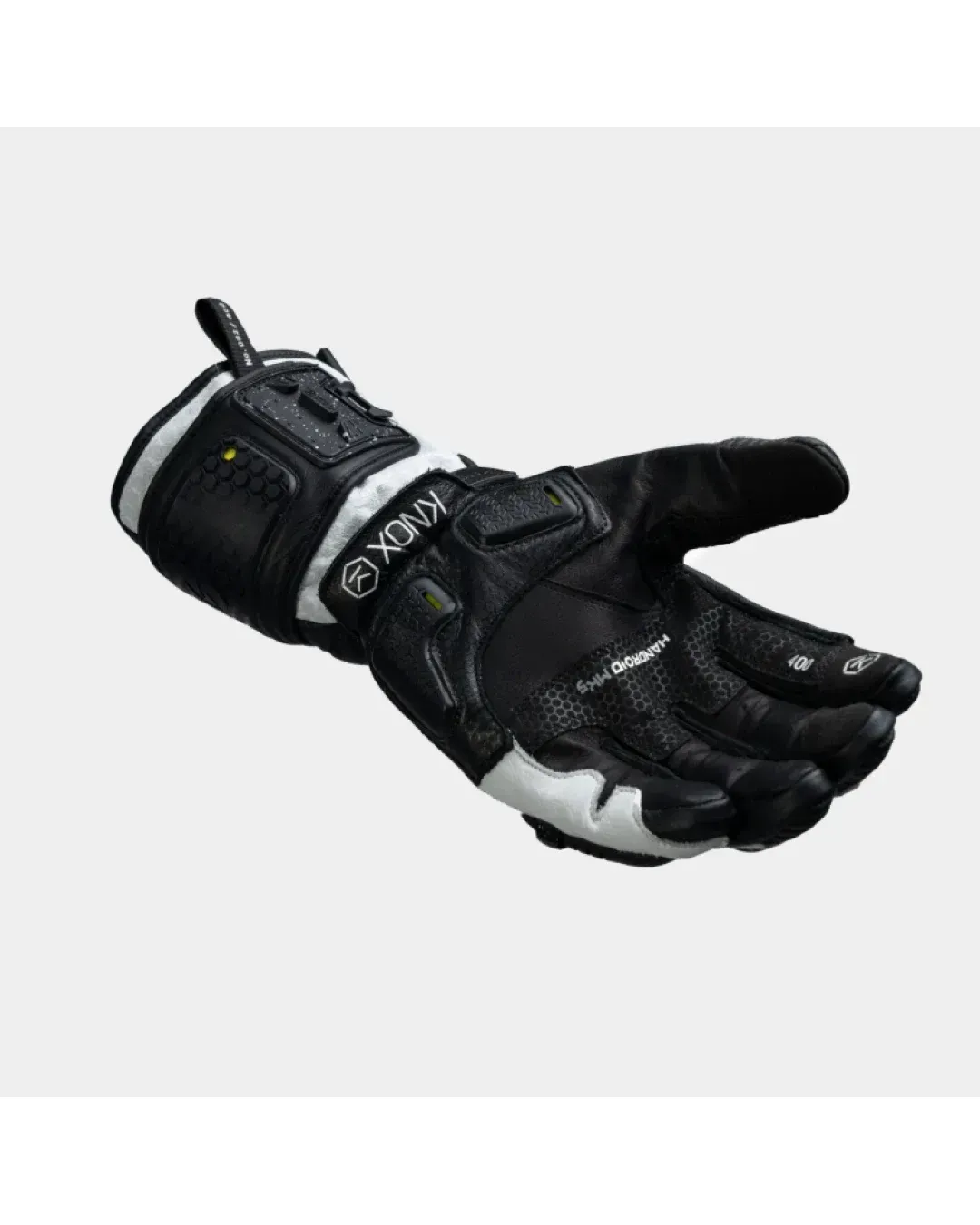 Кожени ръкавици KNOX Handroid Mk5 BLACK/WHITE LIMITED