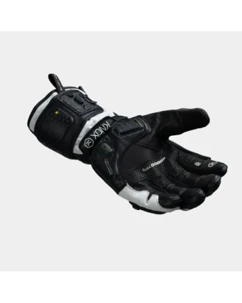 Кожени ръкавици KNOX Handroid Mk5 BLACK/WHITE LIMITED