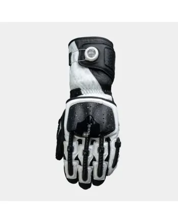 Кожени ръкавици KNOX Handroid Mk5 BLACK/WHITE LIMITED
