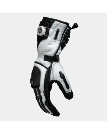 Кожени ръкавици KNOX Handroid Mk5 BLACK/WHITE LIMITED
