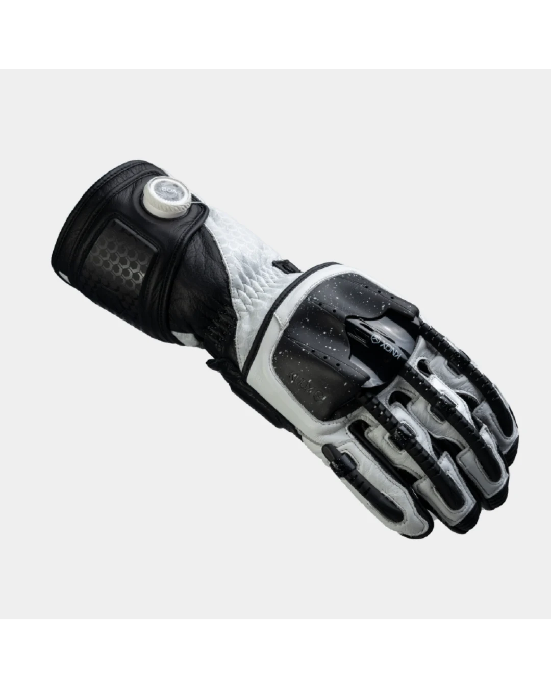 Кожени ръкавици KNOX Handroid Mk5 BLACK/WHITE LIMITED