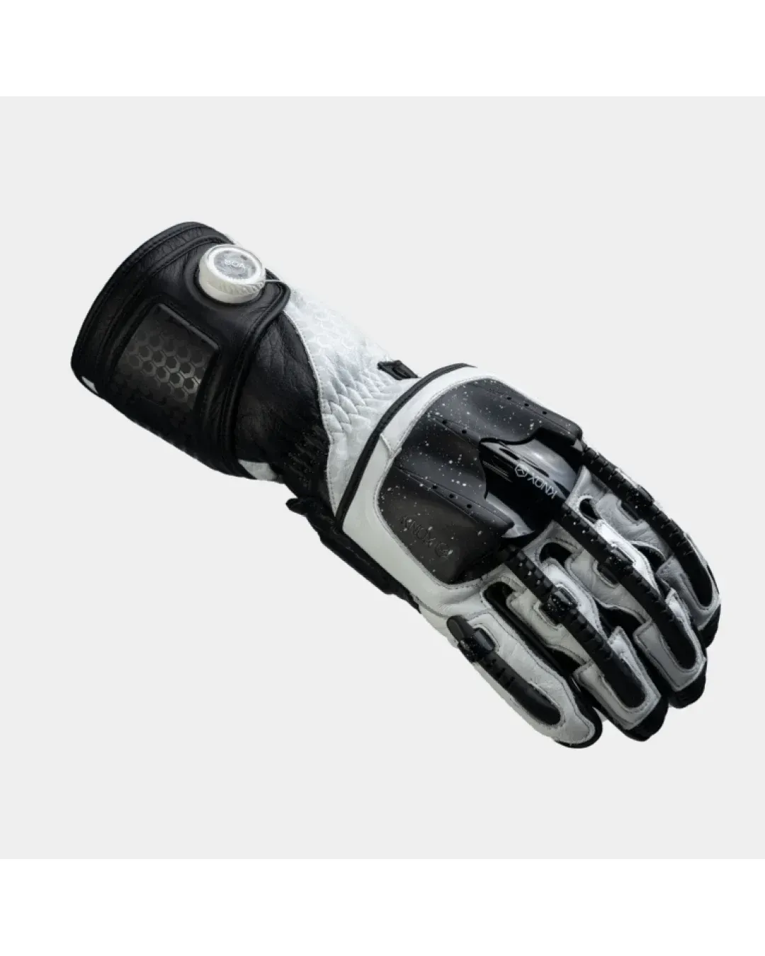 Кожени ръкавици KNOX Handroid Mk5 BLACK/WHITE LIMITED