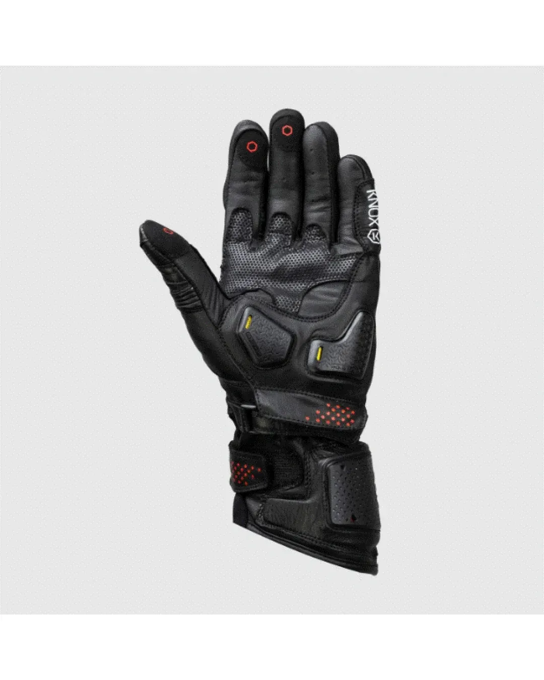 Кожени ръкавици KNOX Oulton MK2 – Black/Red
