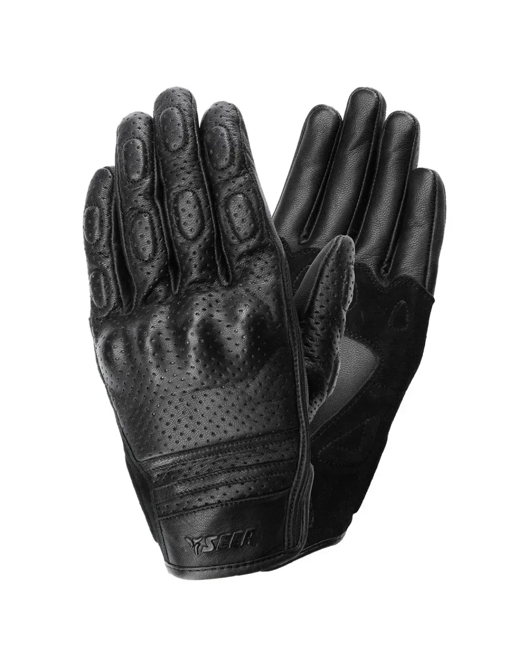 Кожени ръкавици SECA TABU II PERFORATED BLACK