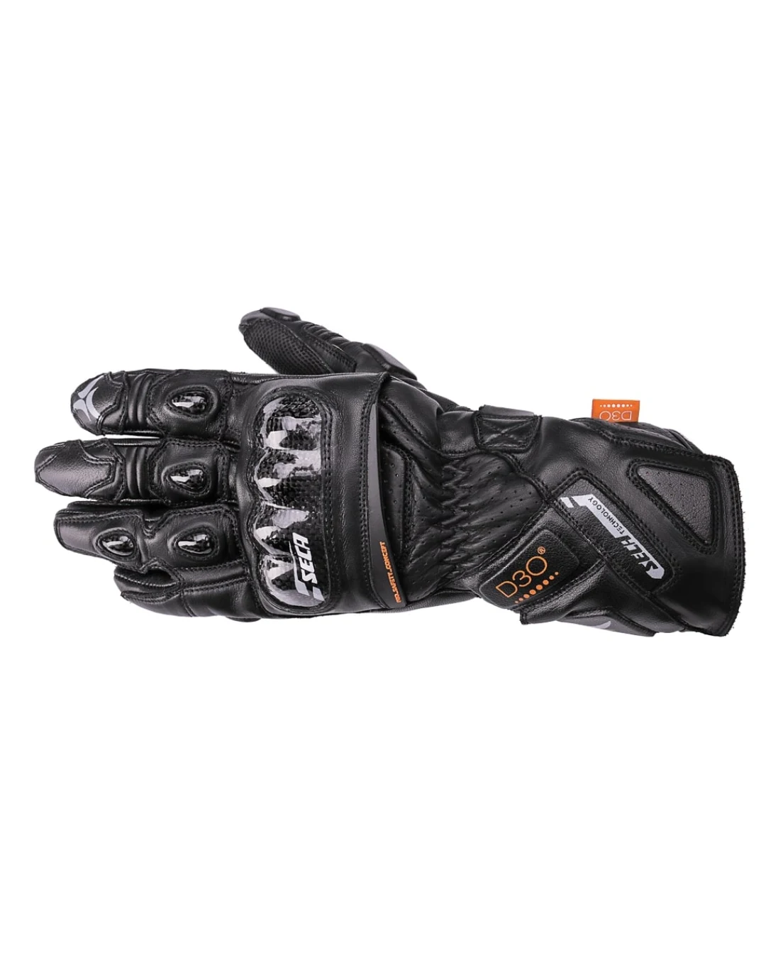 Кожени ръкавици SECA TRACKDAY BLACK