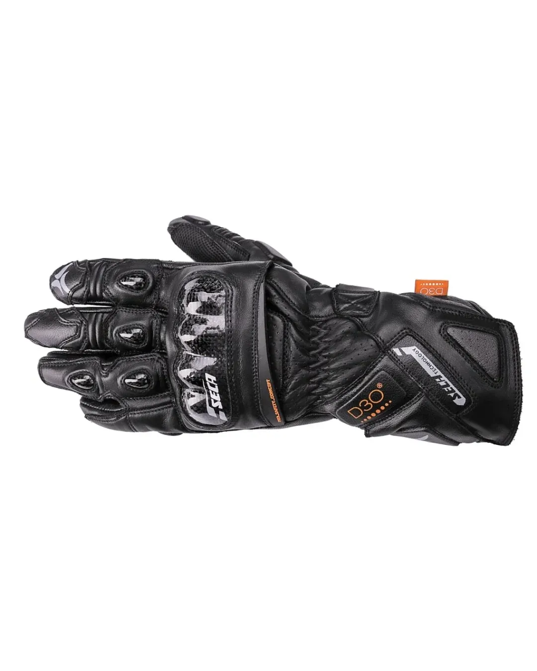 Кожени ръкавици SECA TRACKDAY BLACK