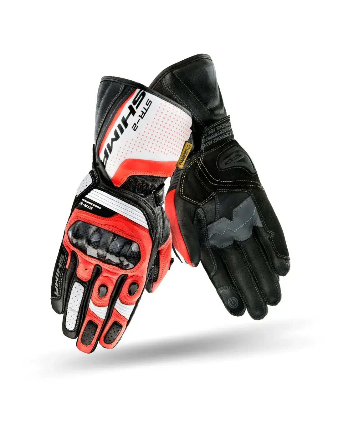Кожени ръкавици SHIMA STR-2 RED FLUO