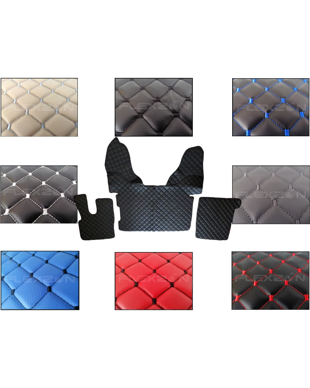 Кожени Стелки За ДАФ ХФ 106 DAF XF 106, Автоматични скорости, Еко Кожа, Капитонирани, Лукс Качество, Различни Цветове