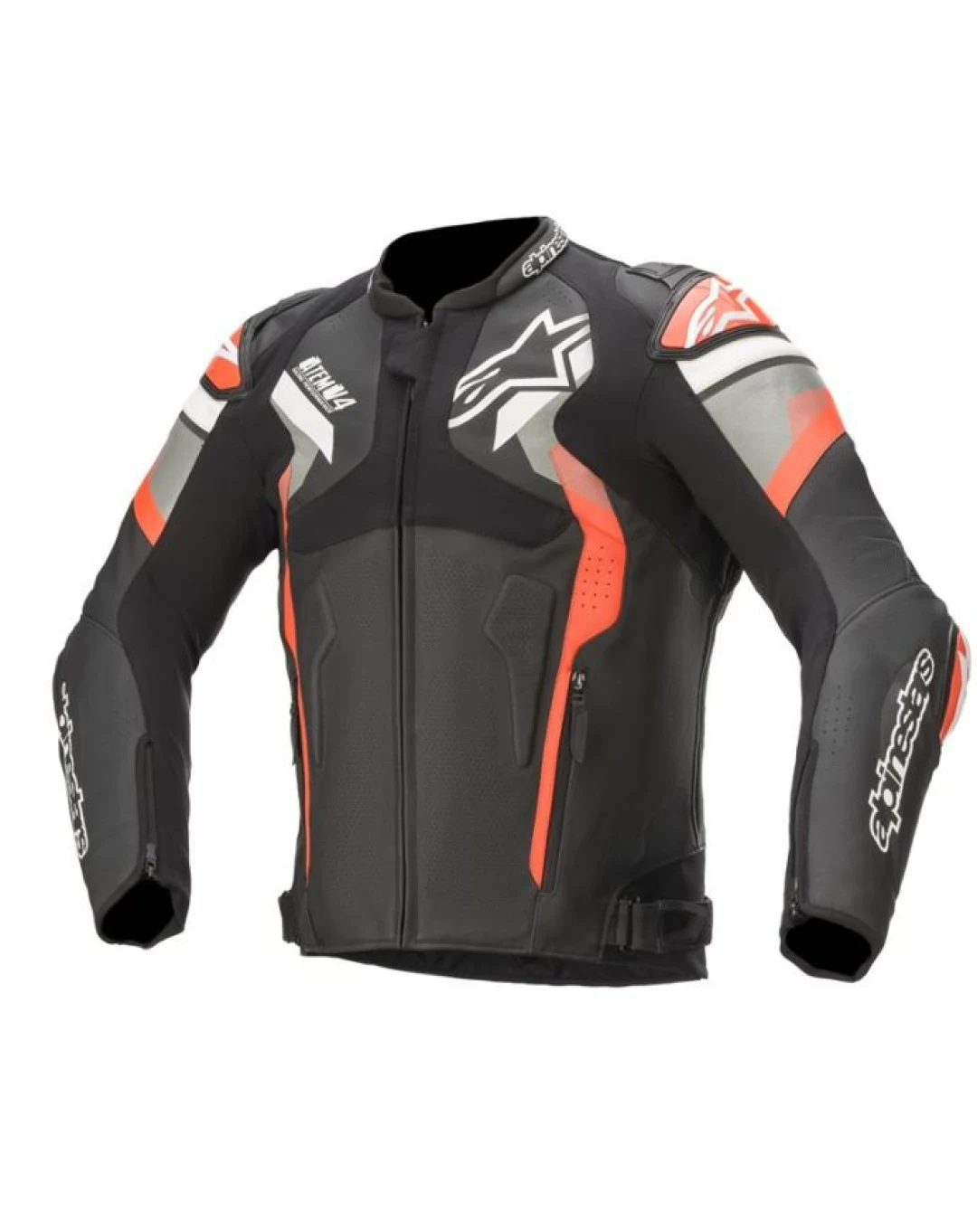 Кожено мото яке ALPINESTARS ATEM V4 BLACK/RED/GREY