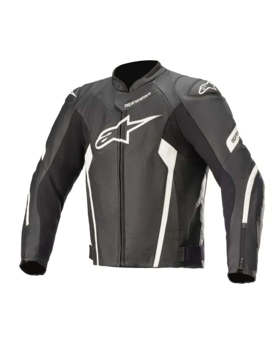 Кожено мото яке ALPINESTARS FASTER V2 AIRFLOW BLACK/WHITE