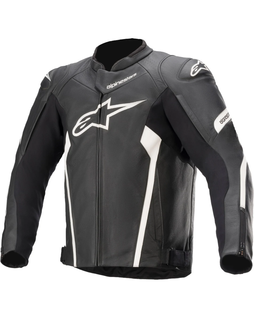 Кожено мото яке ALPINESTARS FASTER V2 BLACK/WHITE