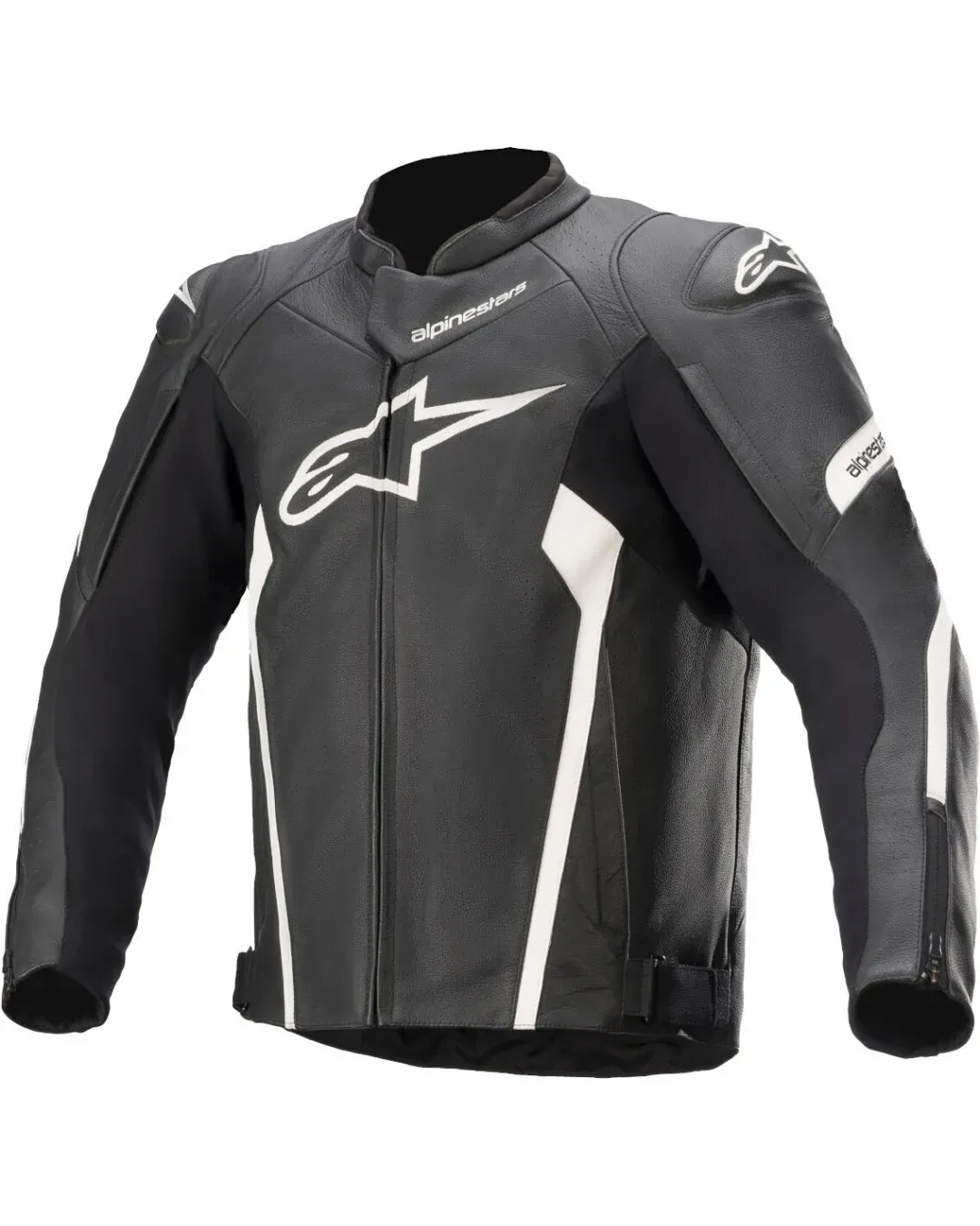 Кожено мото яке ALPINESTARS FASTER V2 BLACK/WHITE