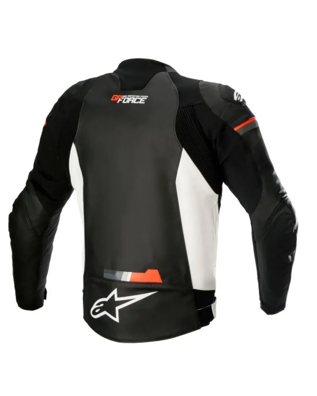 Кожено мото яке ALPINESTARS GP FORCE BLACK/FLUO RED/WHITE