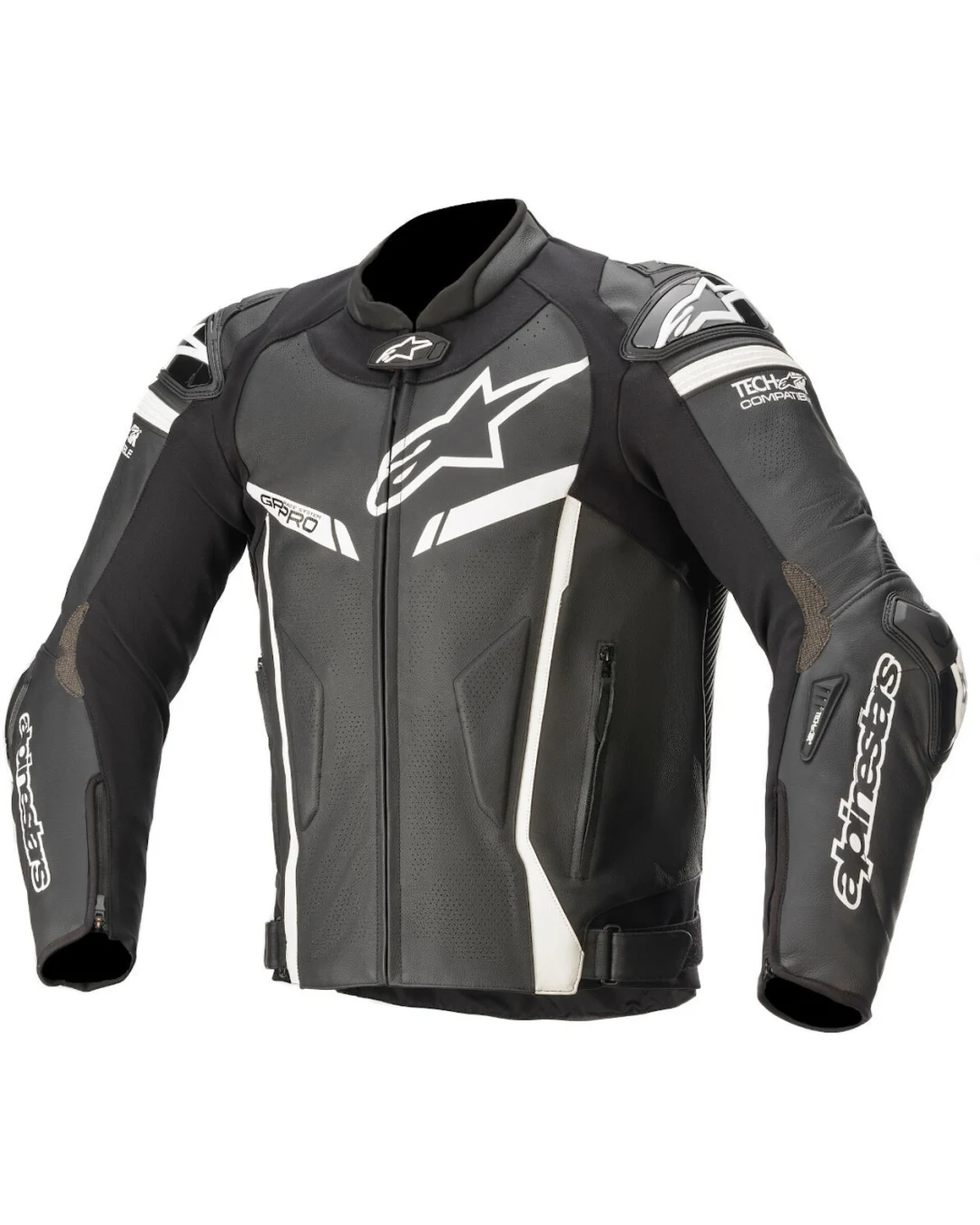 Кожено мото яке ALPINESTARS GP PRO V2 TECH-AIR BLACK/WHITE
