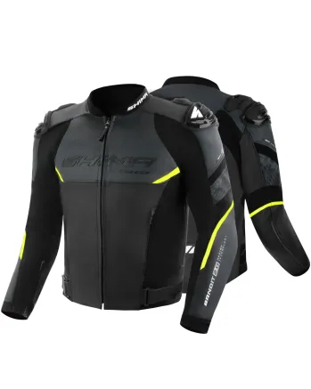 Кожено мото яке SHIMA BANDIT 2.0 FLUO