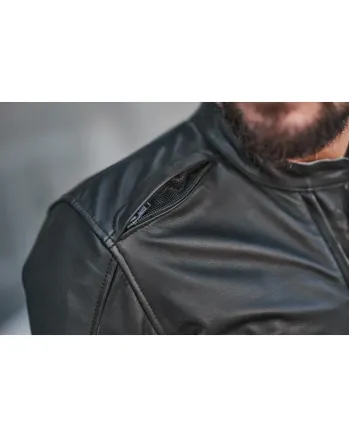 Кожено мото яке SHIMA HUNTER PLUS 2.0 BLACK