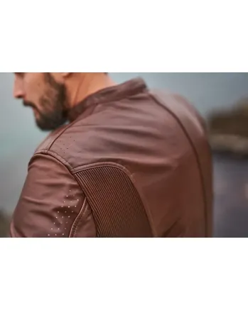 Кожено мото яке SHIMA HUNTER PLUS 2.0 BROWN