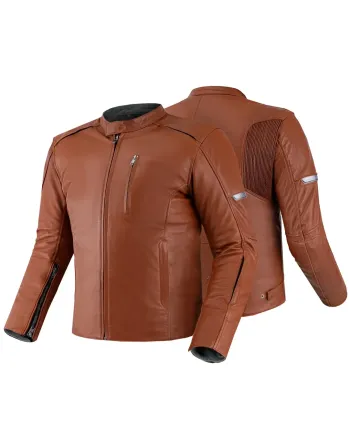 Кожено мото яке SHIMA HUNTER PLUS 2.0 LIGHT BROWN