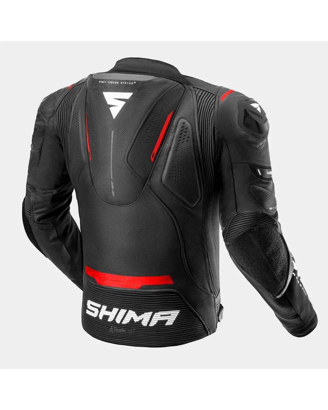 Кожено мото яке SHIMA MISSION ST BLACK/RED