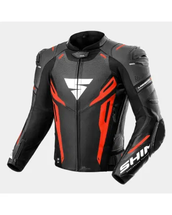 Кожено мото яке SHIMA MISSION ST BLACK/RED