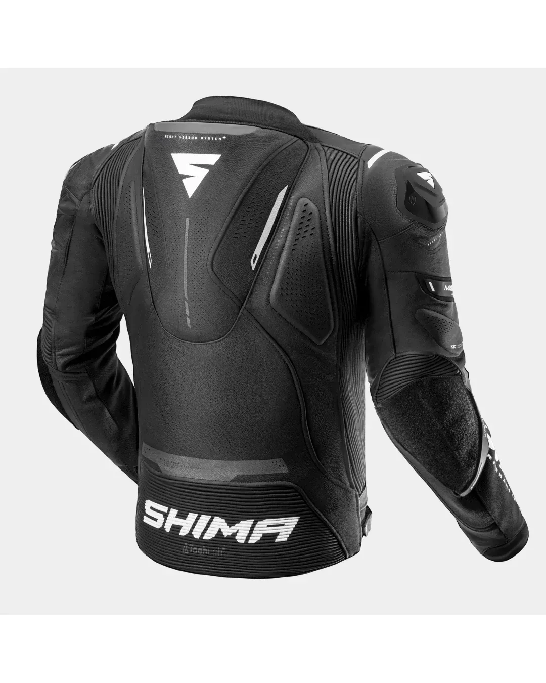 Кожено мото яке SHIMA MISSION ST BLACK/WHITE