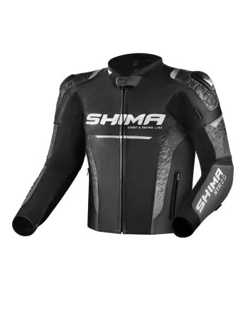 Кожено мото яке SHIMA STR 2.0 BLACK