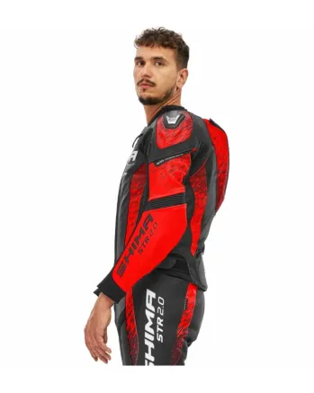 Кожено мото яке SHIMA STR 2.0 BRIGHT RED
