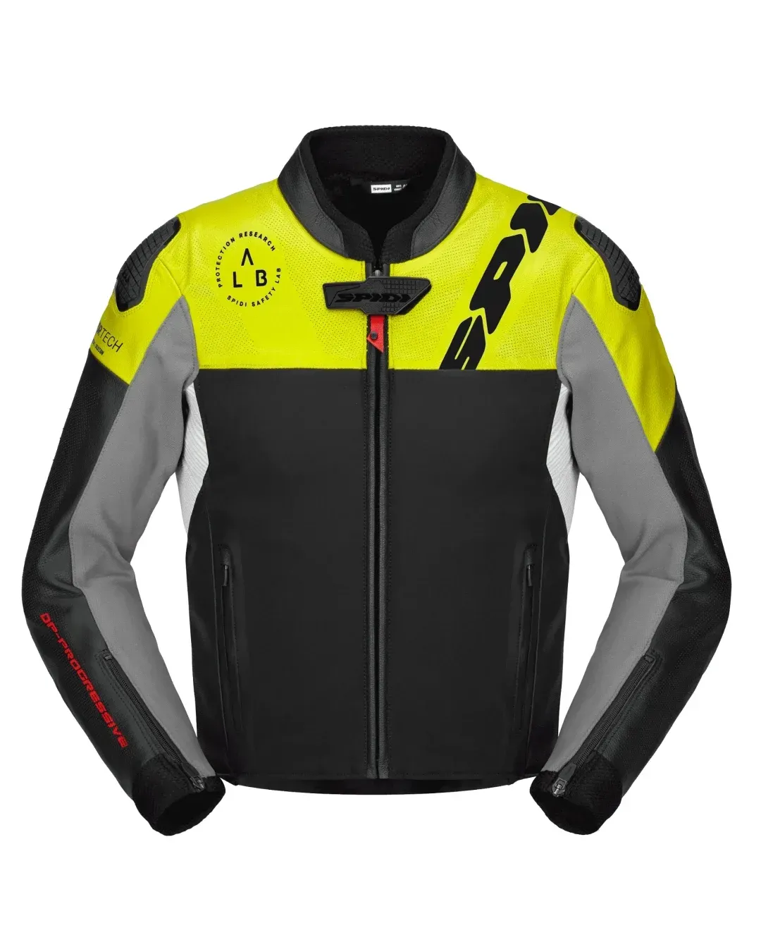 Кожено мото яке SPIDI DP PROGRESSIVE HYBRID PERFORATED Black/Fluo