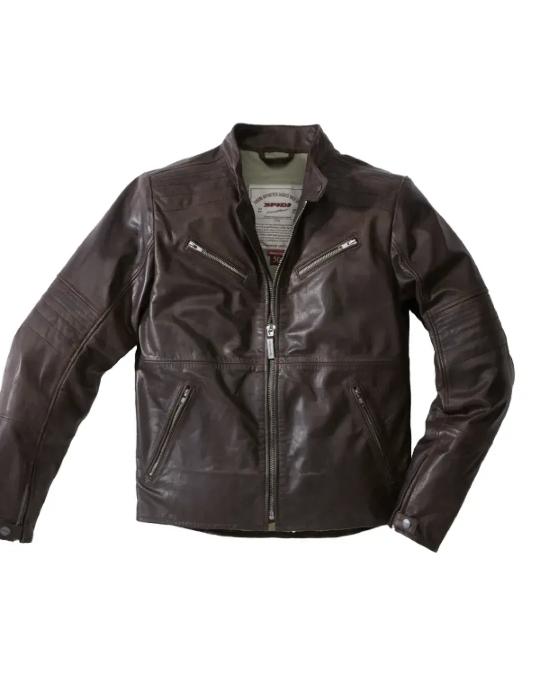Кожено мото яке SPIDI GARAGE BROWN