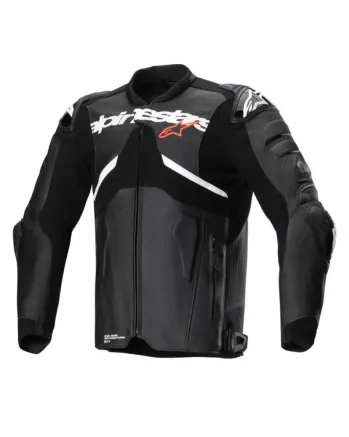 Кожено яке ALPINESTARS ATEM V5 BLACK/WHITE